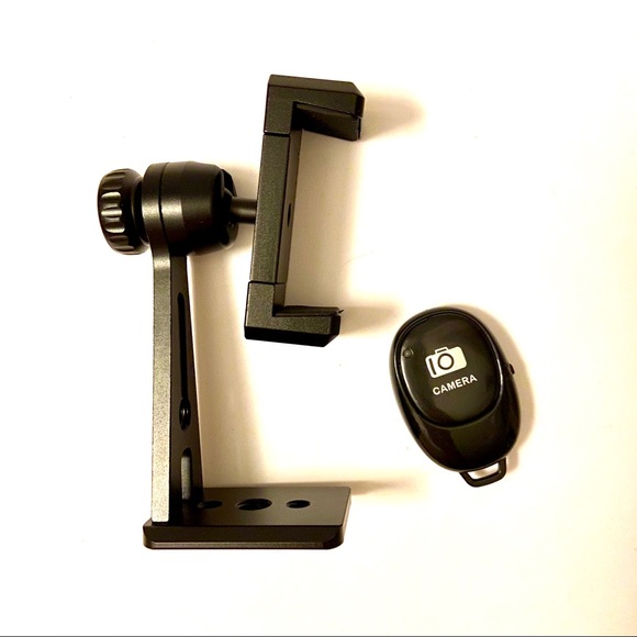 Metal Phone Mount with Bluetooth Remote Selfie Pictures Photos - Picture 4 of 9